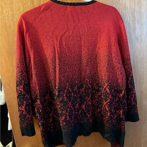 Black and red blouse